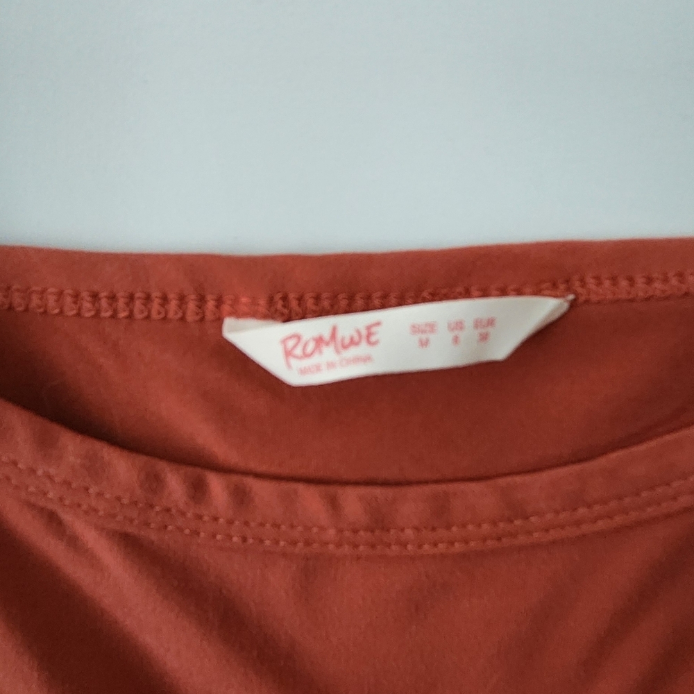 Sun Embroidered Rust Tank Top - Picture 3 of 4